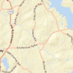 Preston City Connecticut Street Map