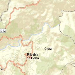 Ribeira de Pena Street Map