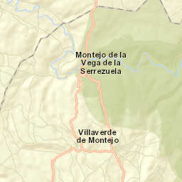 Montejo de la Vega de la Serrezuela Street Map