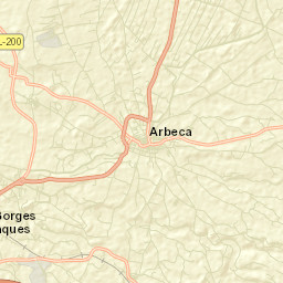 Arbeca Street Map
