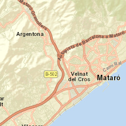 Cabrera de Mar Street Map