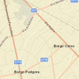 Borgo Podgora Street Map