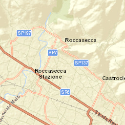 Roccasecca Street Map