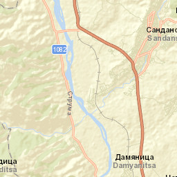 Sandanski Street Map