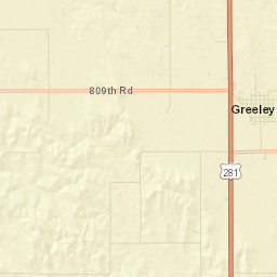 Greeley Street Map