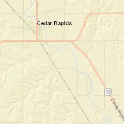 600-648 W Main St Cedar Rapids NE Street Map