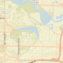 1839-1843 Evergreen Ave Des Moines Street Map