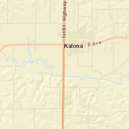 Kalona Street Map