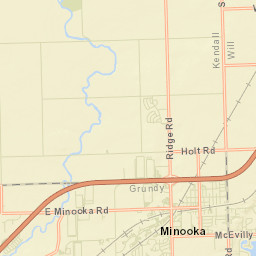 Minooka Street Map