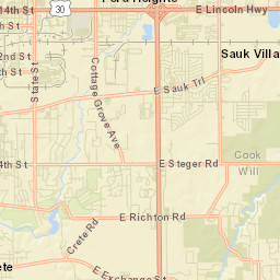 Sauk Village Street Map