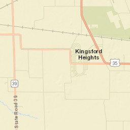 Kingsford Heights Street Map