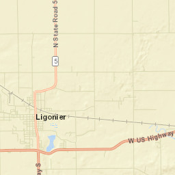 Ligonier Street Map