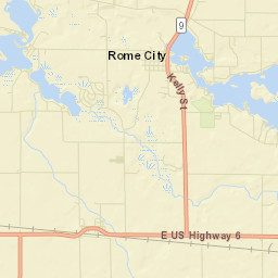 Rome City Street Map