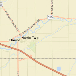 Elmore Ohio Street Map