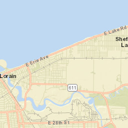 Sheffield Lake Ohio Street Map