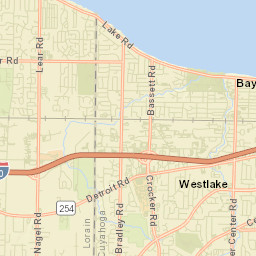 Westlake Ohio Street Map