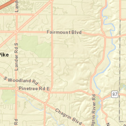 Pepper Pike Ohio Street Map