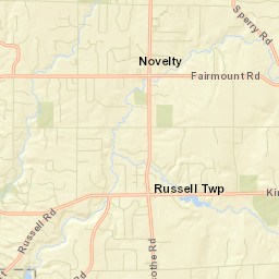 Russell Center Ohio Street Map