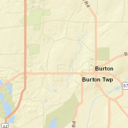 Burton Ohio Street Map