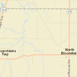 North Bloomfield Ohio Street Map