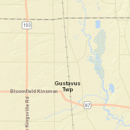 Stanhope Ohio Street Map