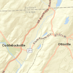 Westbrookville New York Street Map