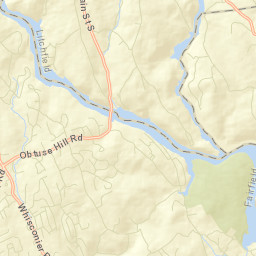 Roxbury Falls Connecticut Street Map