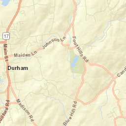 Durham Center Connecticut Street Map