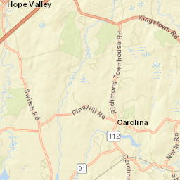 Hope Valley Street Map