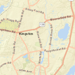 Wakefield-Peacedale Street Map
