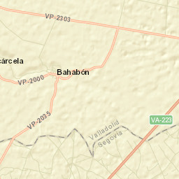 Bahabón Street Map