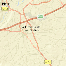 La Almunia de Doña Godina Street Map