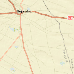 Bujaraloz Street Map