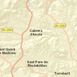 Sant Pere de Riudebitlles Street Map