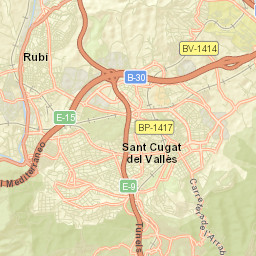 Rubí Street Map