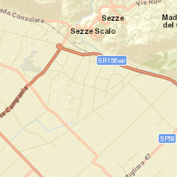 Sezze Street Map
