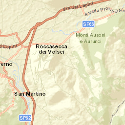 Roccasecca dei Volsci Street Map