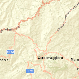 Cercemaggiore Street Map
