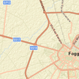 Provincia di Foggia Street Map