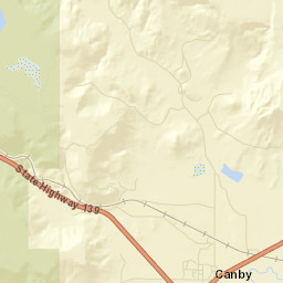 Canby California Street Map