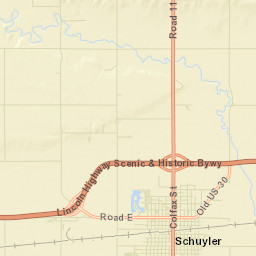 Schuyler Street Map