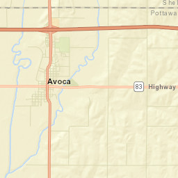 Avoca Street Map