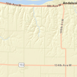 Andalusia Street Map