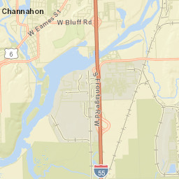 Channahon Street Map