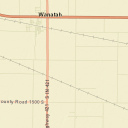 Wanatah Street Map