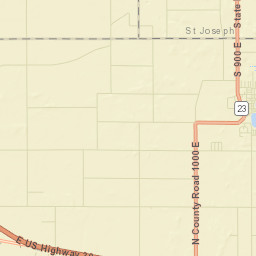Koontz Lake Street Map