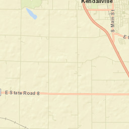 Kendallville Street Map