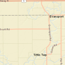 Evansport Ohio Street Map