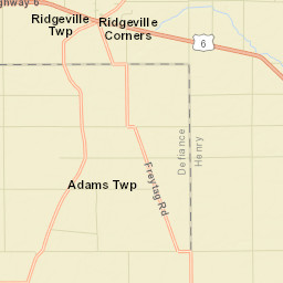Ridgeville Corners Ohio Street Map