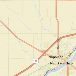 Napoleon Ohio Street Map